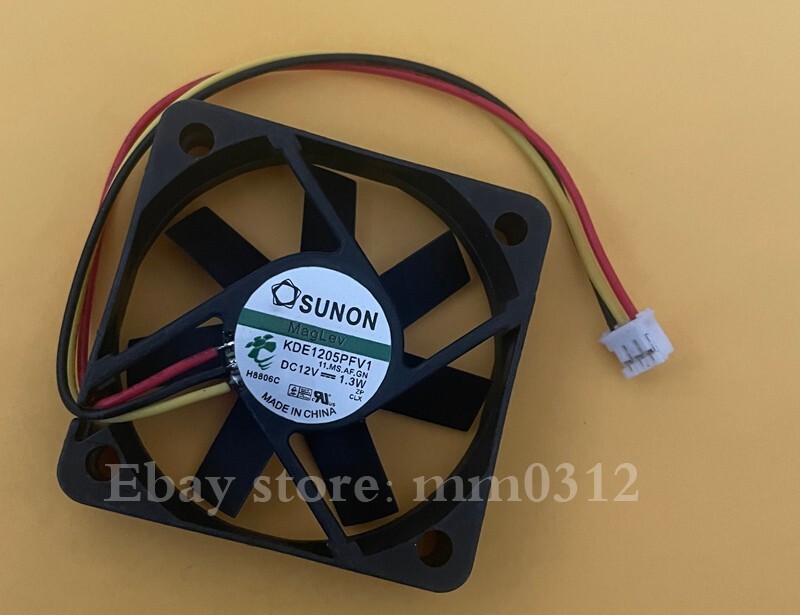 1pcs SUNON KDE1205PFV1 12V 1.3W 5010 5CM 3 wire mute fan
