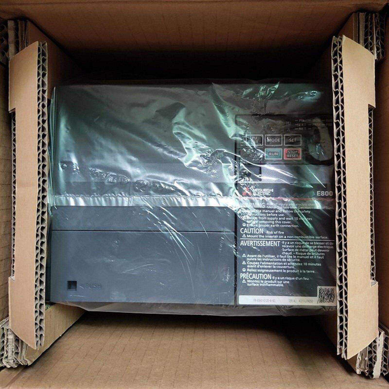 New One Mitsubishi FR-E840-0120-4-60 Inverter FRE8400120460 Expedited Shipping