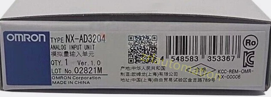 Original Omron NX-AD3204 Input Module Analog Unit NX-AD3204 New In Box NX-AD3204