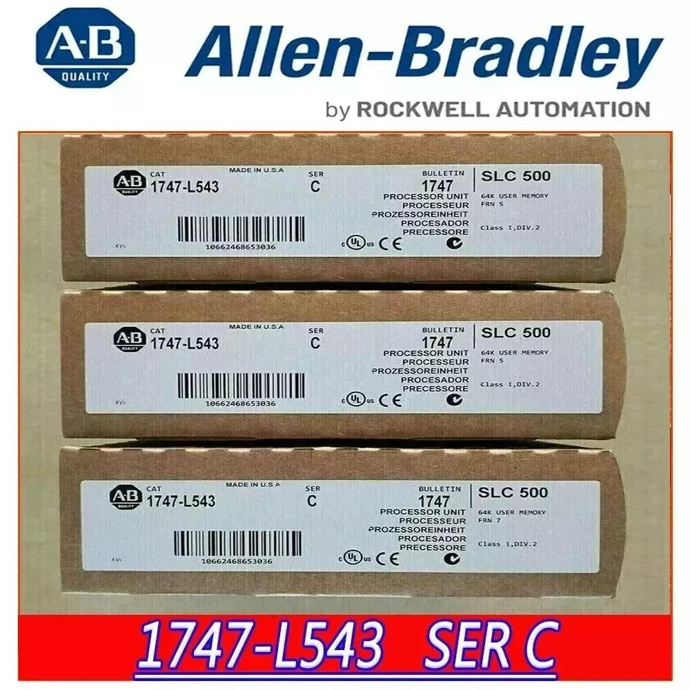 New Sealed AB 1747-L543 SLC 500 5/04 CPU Processor Unit 1747L543