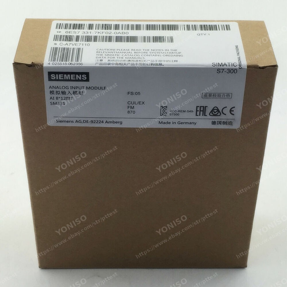 6ES7 331-7KF02-0AB0 NEW SIEMENS 6ES7331-7KF02-0AB0 S7-300 Analog Input Module# #