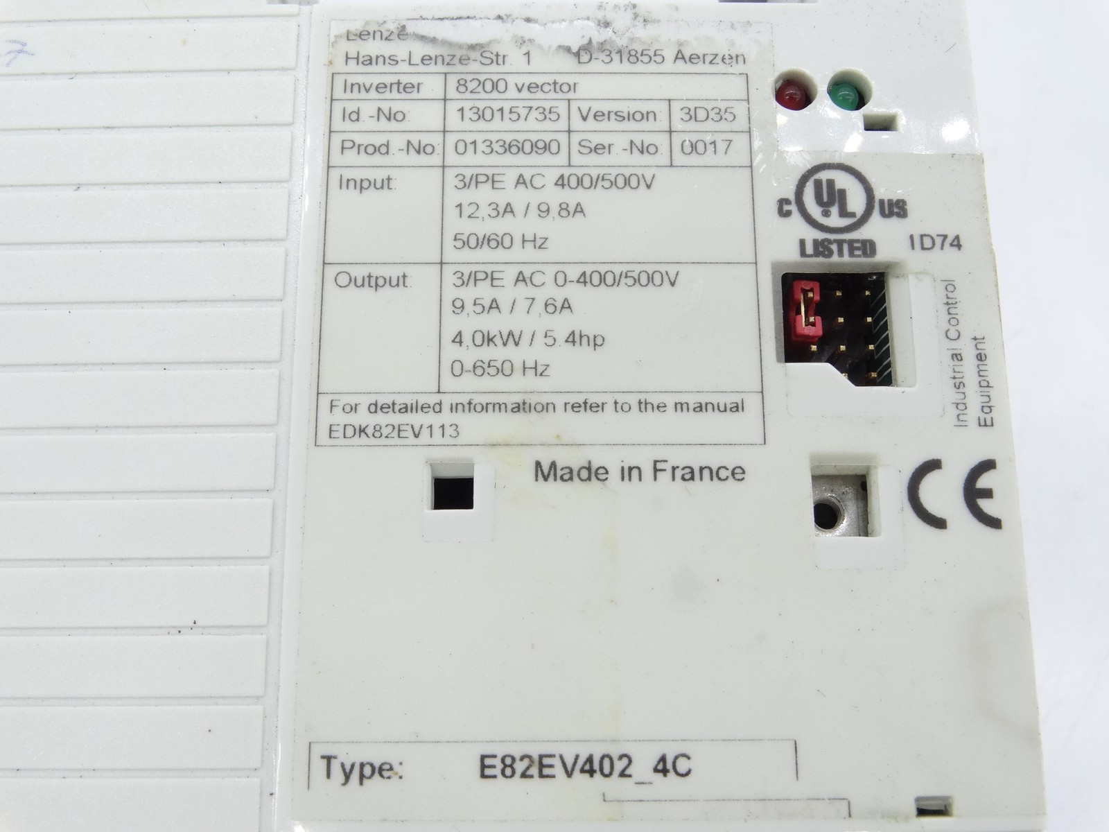 LENZE E82EV402P4C DRIVE