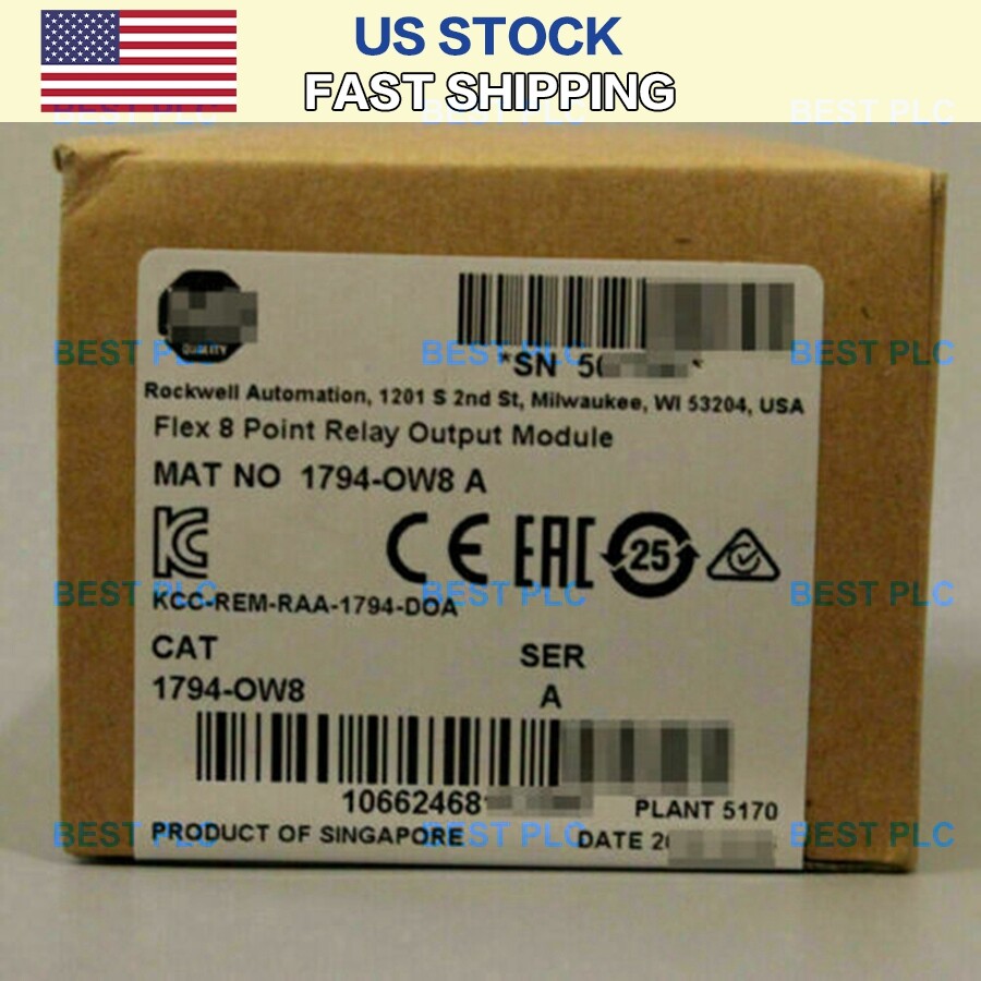 New Factory Sealed AB 1794-OW8 Flex 8 Point Relay Output Module 1794OW8