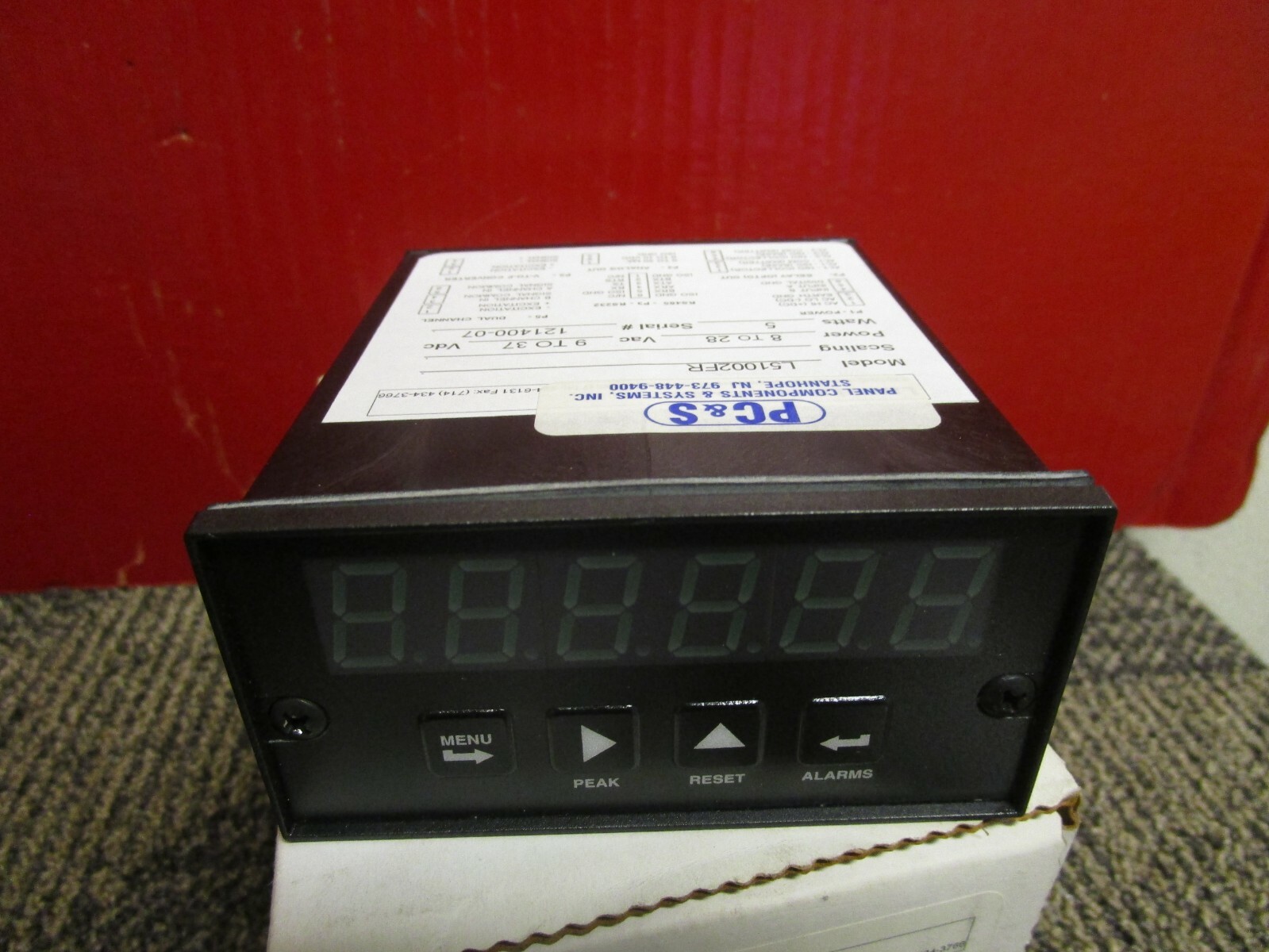 NEW LAUREL ELECTRONICS DIGITAL PANEL METER L51002FR 8-28Vac 9-37dc