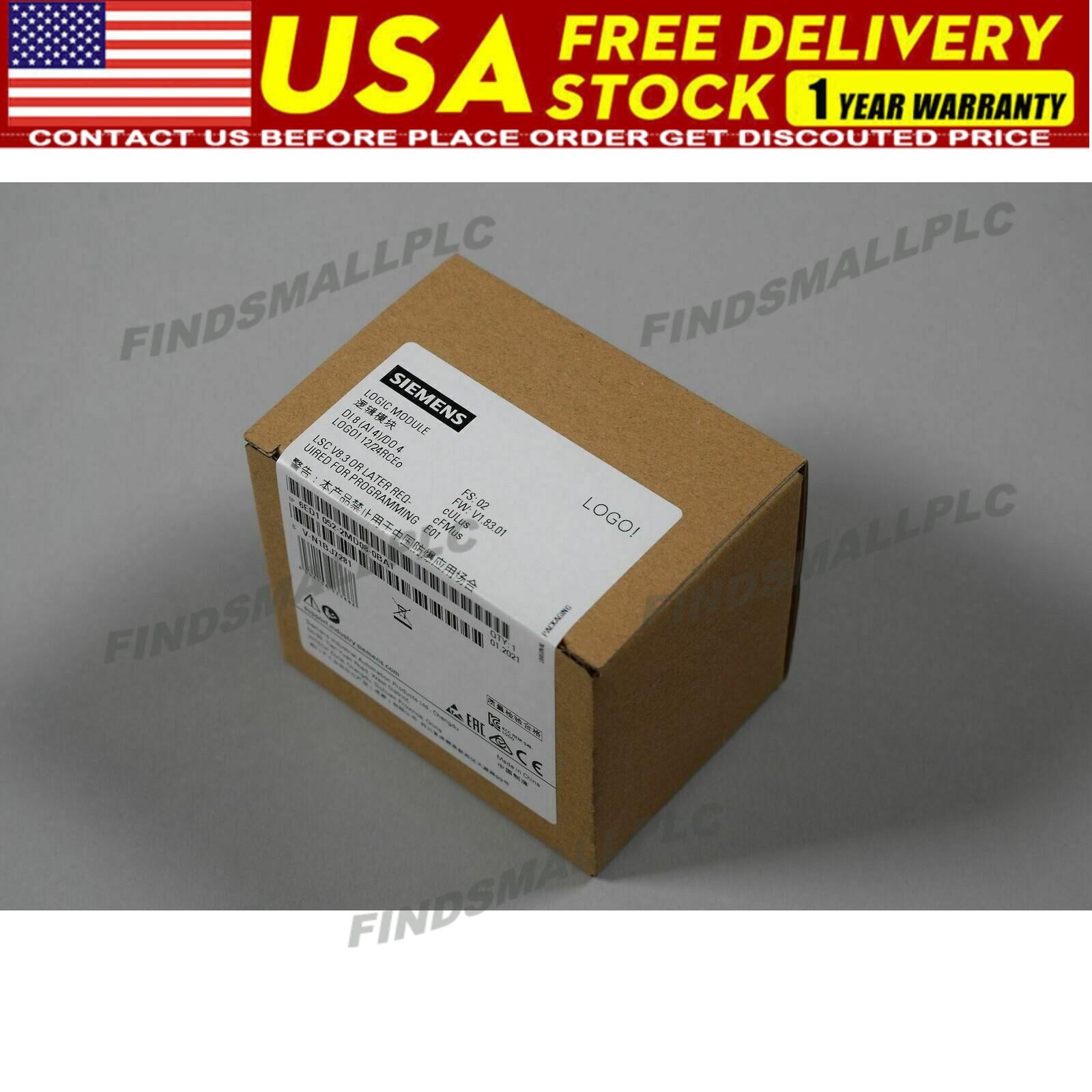 New Siemens LOGO 12/24RCEO logic module 6ED1052-2MD08-0BA1 6ED1 052-2MD08-0BA1