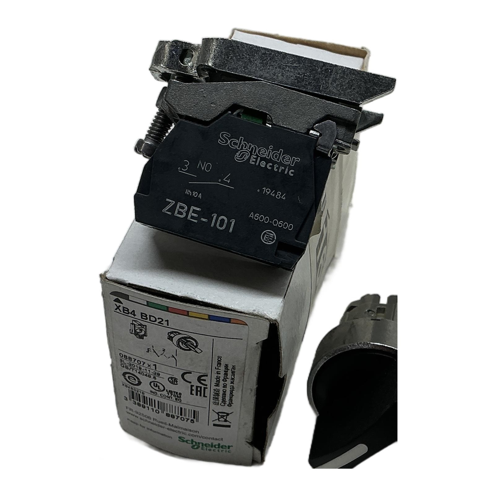 XB4 BD21 SCHNEIDER ELECTRIC, Schneider Electric Selector Switch 2-Position 1N…