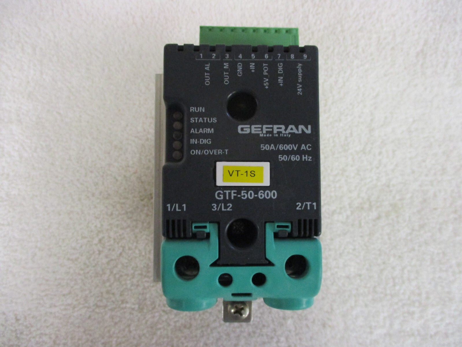 GEFRAN GTF Power Controller 50A 600VAC GTF-50-600-0-0-0-0