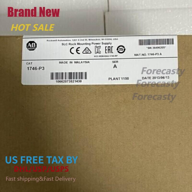 New Factory Sealed AB 1746-P3 SLC 500 Power Supply Module 1746P3 US Free Tax