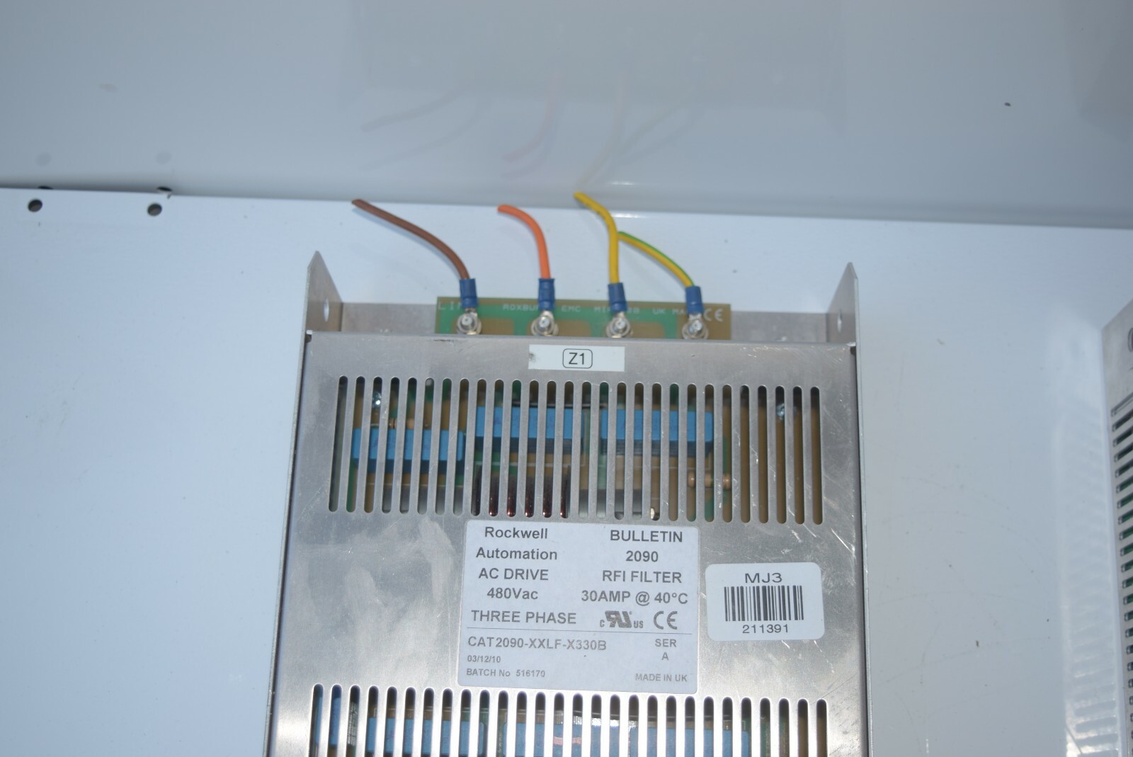 ROCKWELL 2090-XXLF-X330B AC DRIVE RFI FILTER 480VAC 30AMP 3 PHASE #211391-P8