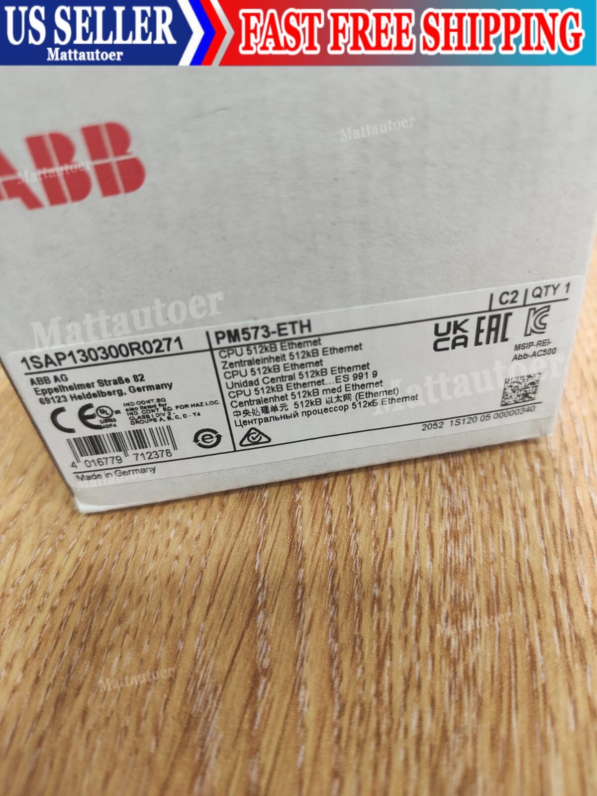 ABB PLC PM573-ETH CPU 1SAP130300R0271