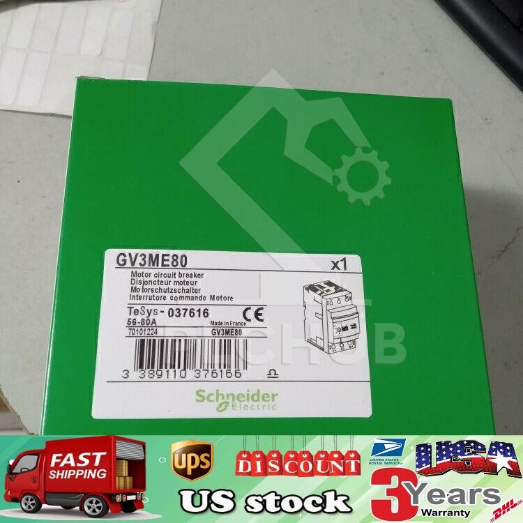 New Schneider GV3-ME80 Motor Circuit Breaker 56-80A GV3ME80 Shipping US Free TAX