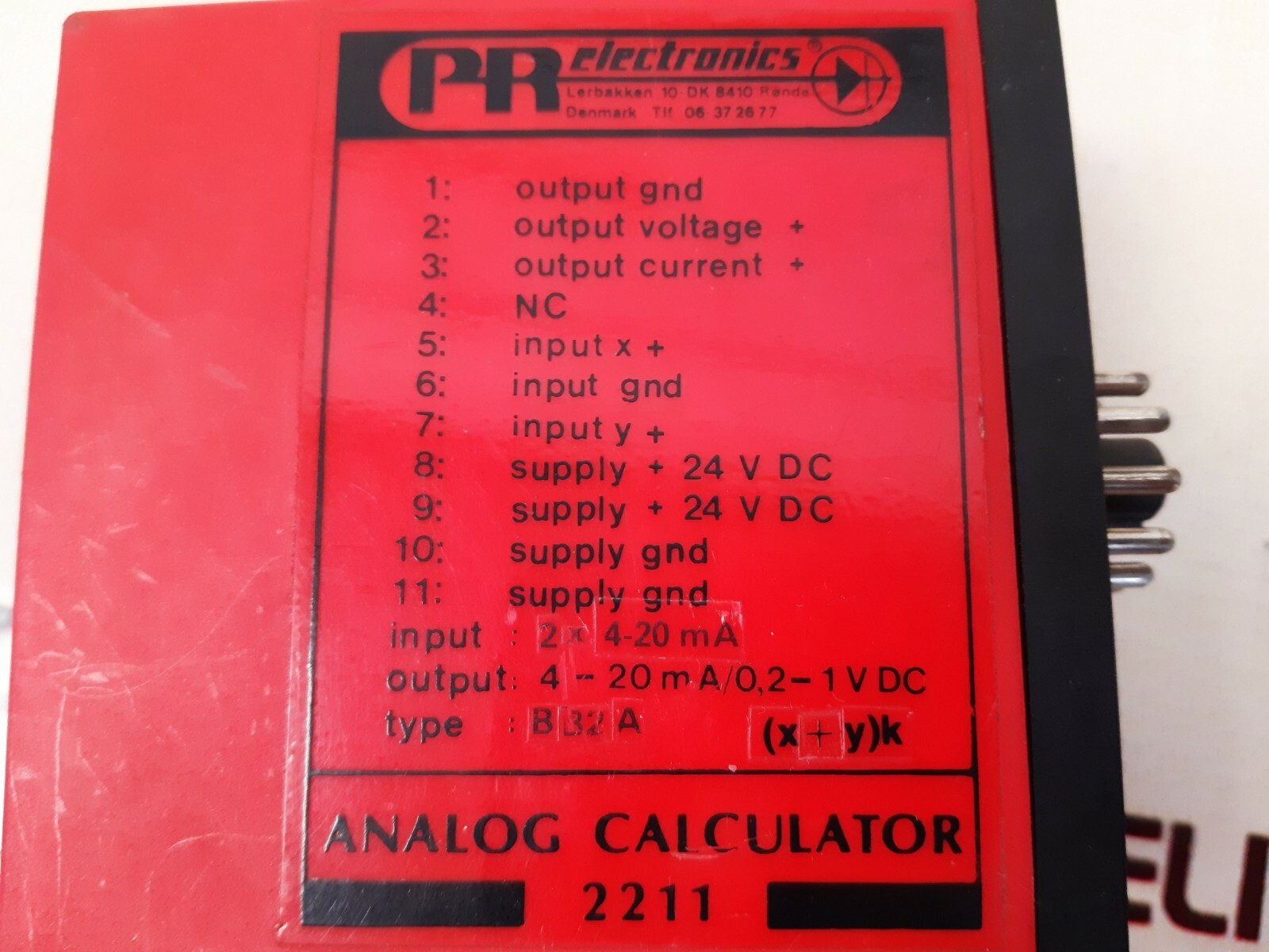 PR Electronics 2211 Analog Calculator Module BB2A