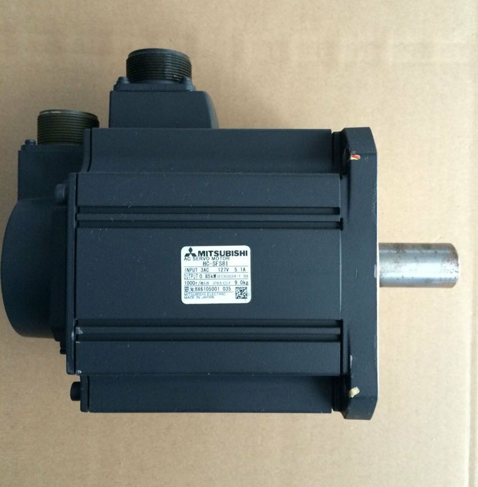 USED MITSUBISHI AC Servo Motor HC-SFS81 Tested It In Good Condition