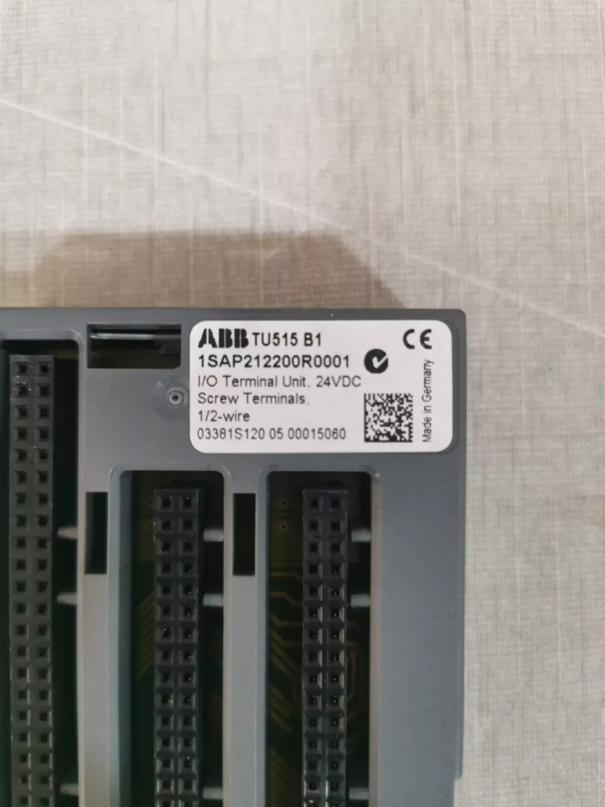 ABB DC523 B4 1SAP240500R0001 with TU515 B1 Digital Input/Output Module 24VDC