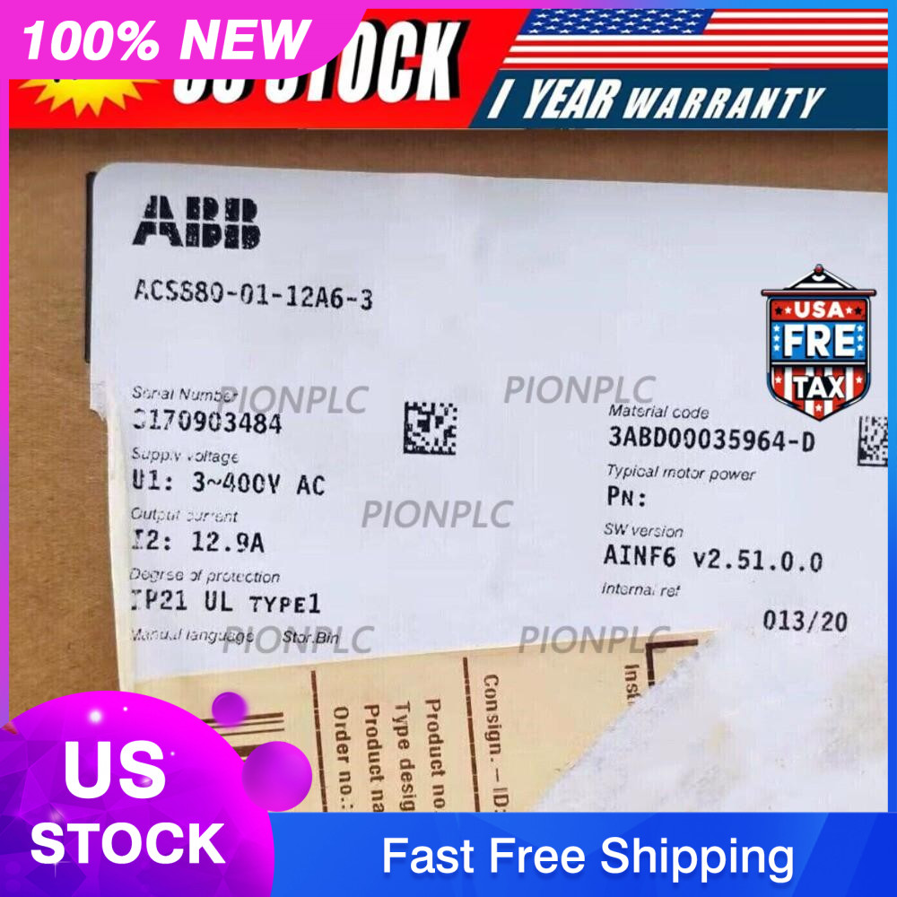 ACS880-01-12A6-3 ABB Inverter New ACS880-01-12A6-3 Fast Shipping 1pc US Free TAX