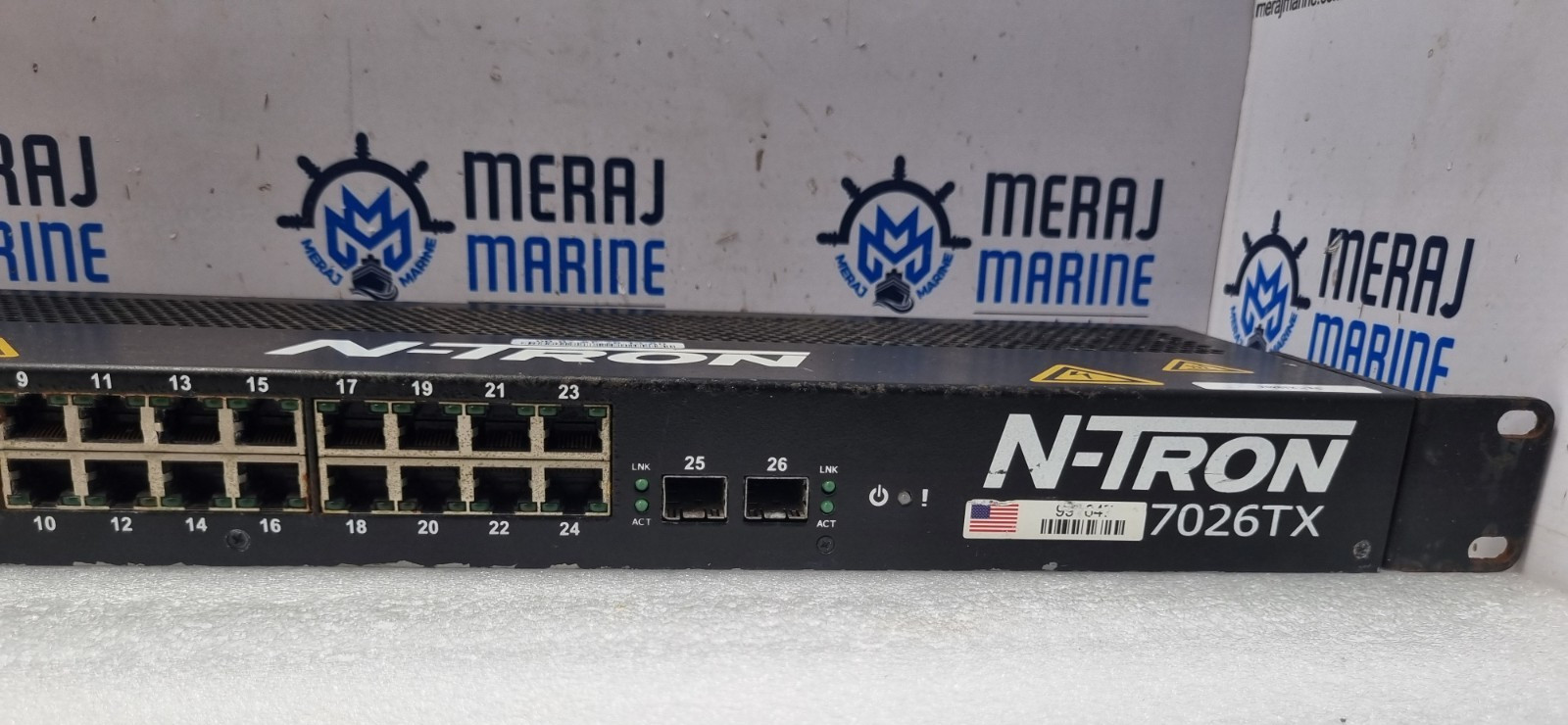 N-Tron 7026TX Managed Industrial Ethernet Switch 90-240VAC 215mA 50-60Hz