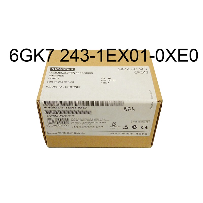 SIEMENS New 6GK7 243-1EX01-0XE0 6GK7243-1EX01-0XE0 Ethernet communication unit
