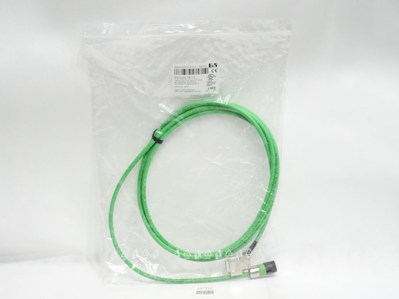 B&R 8BCR0003.1121A-0 Rev. C0 Resolver Cable Length 3 m/New Original Packaging