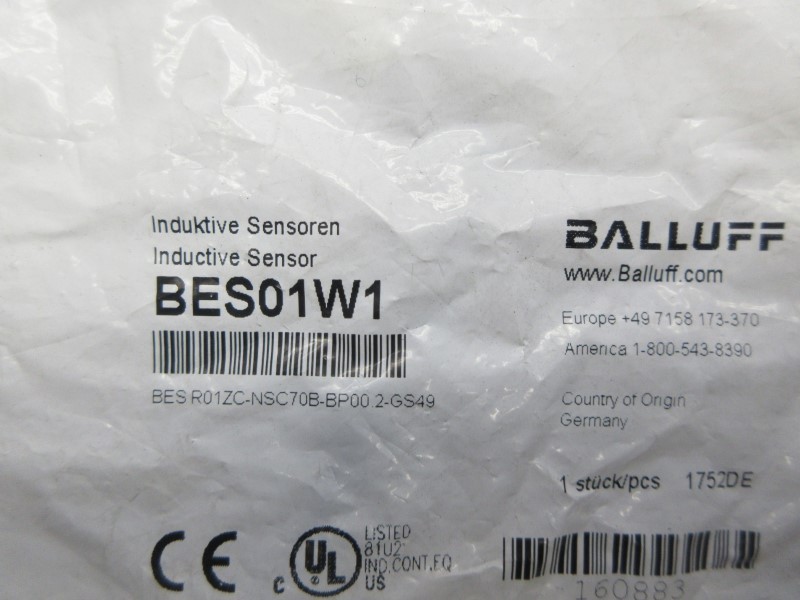 BALLUFF BESR01ZC-NSC70B-BP00.2-GS49 BES01W1 NSMP