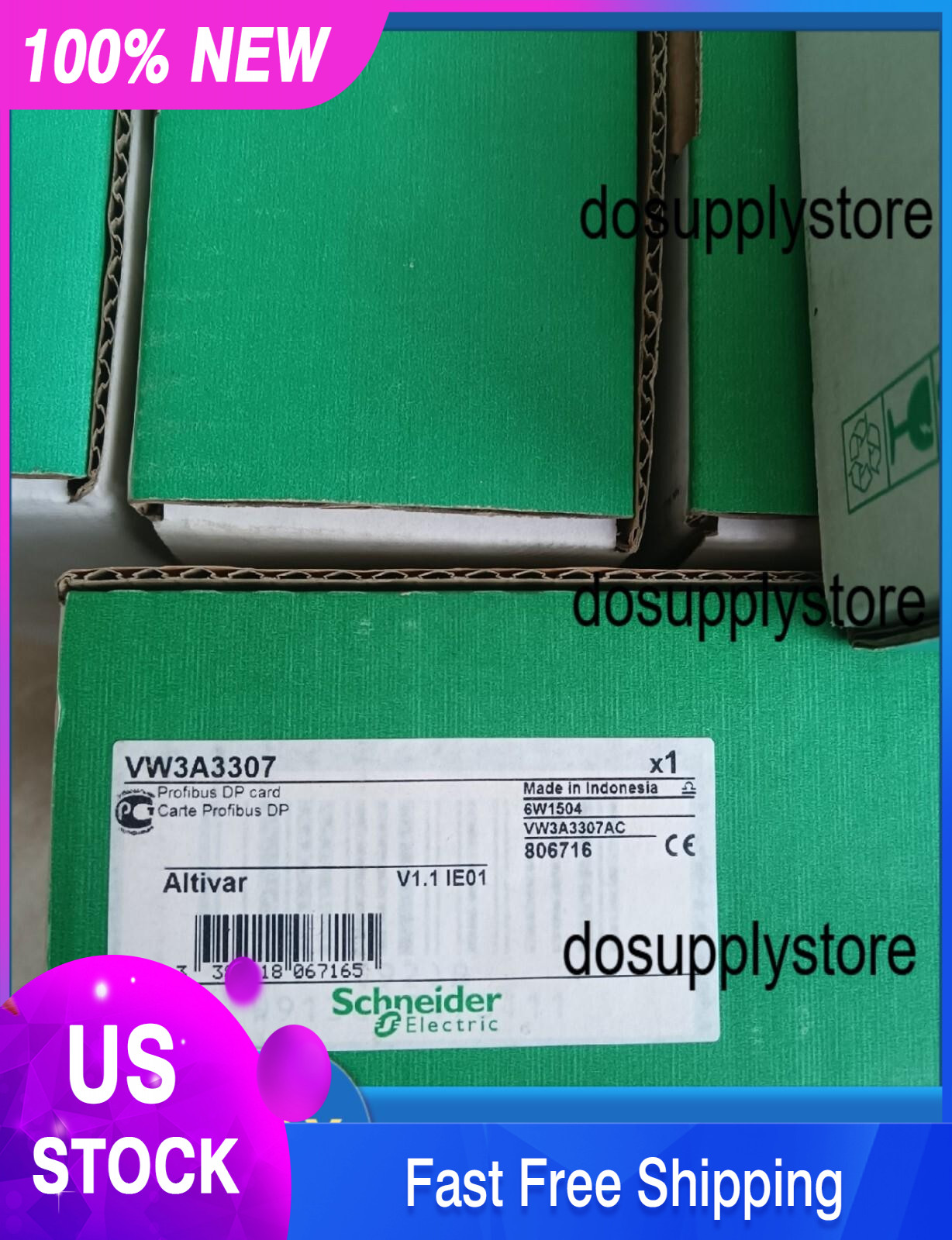 VW3A3307 frequency converter VW3A3307 can accelerate shipme US Free TAX