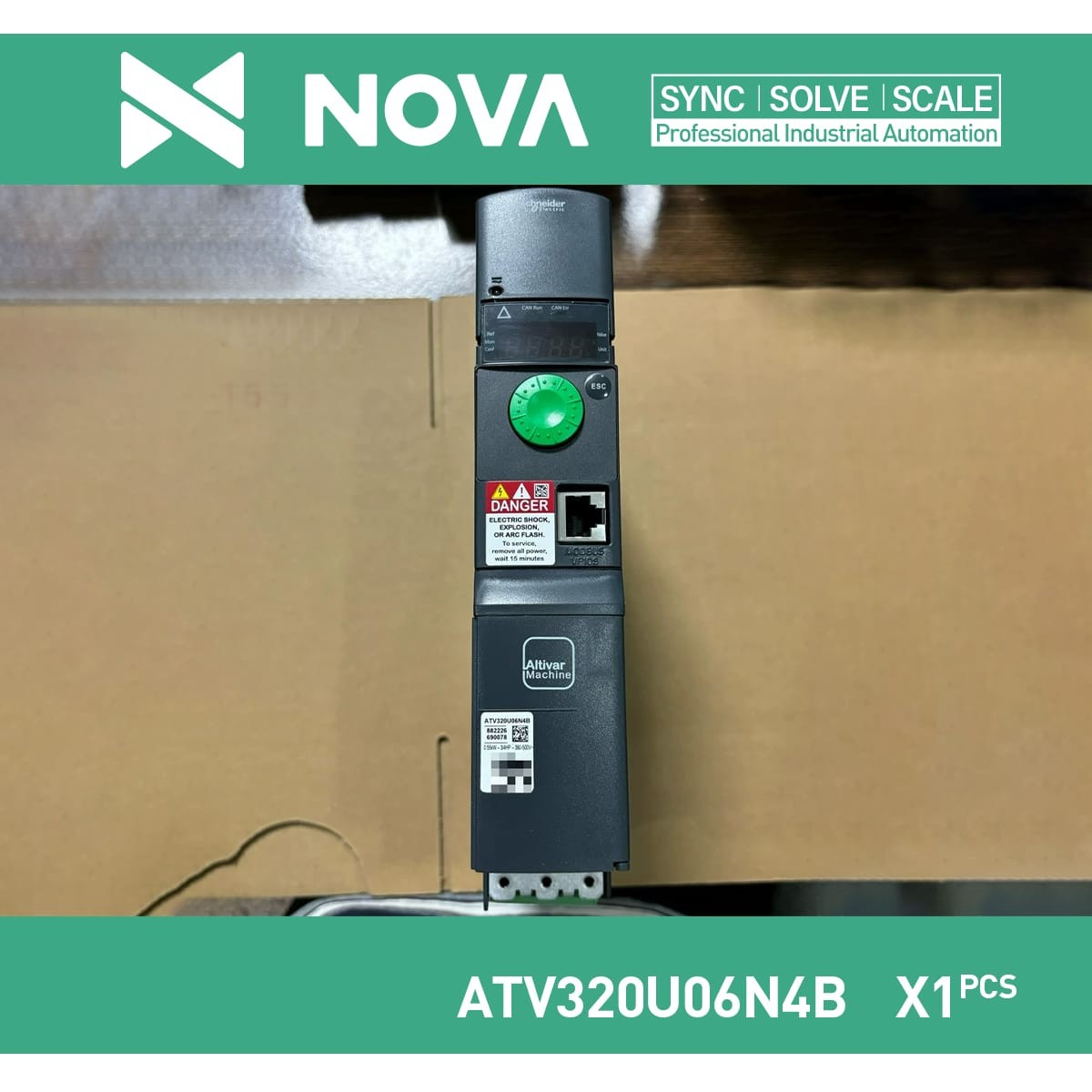 1pc New Schneider Altivar Machine ATV320 0.55kW Book VFD 380-500V ATV320U06N4B