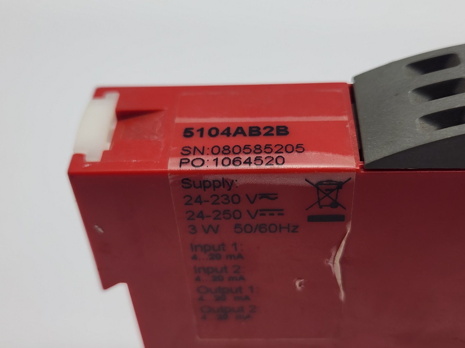 PR ELECTRONICS 5104AB2B REPEATER POWER SUPPLY 5104A