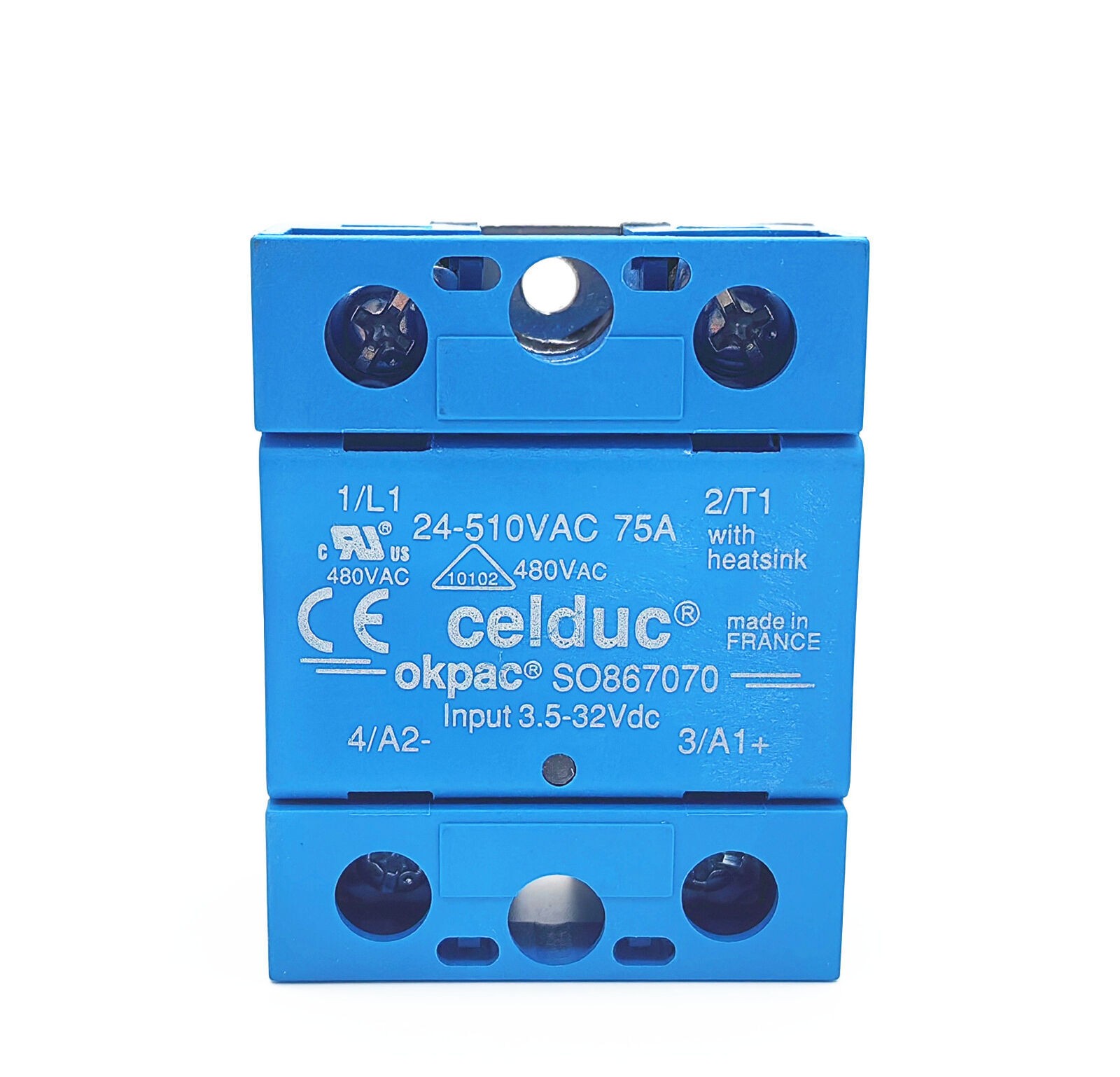For CELDUC solid state relay SO867070 input 3-32VDC OUTPUT 12-280VAC