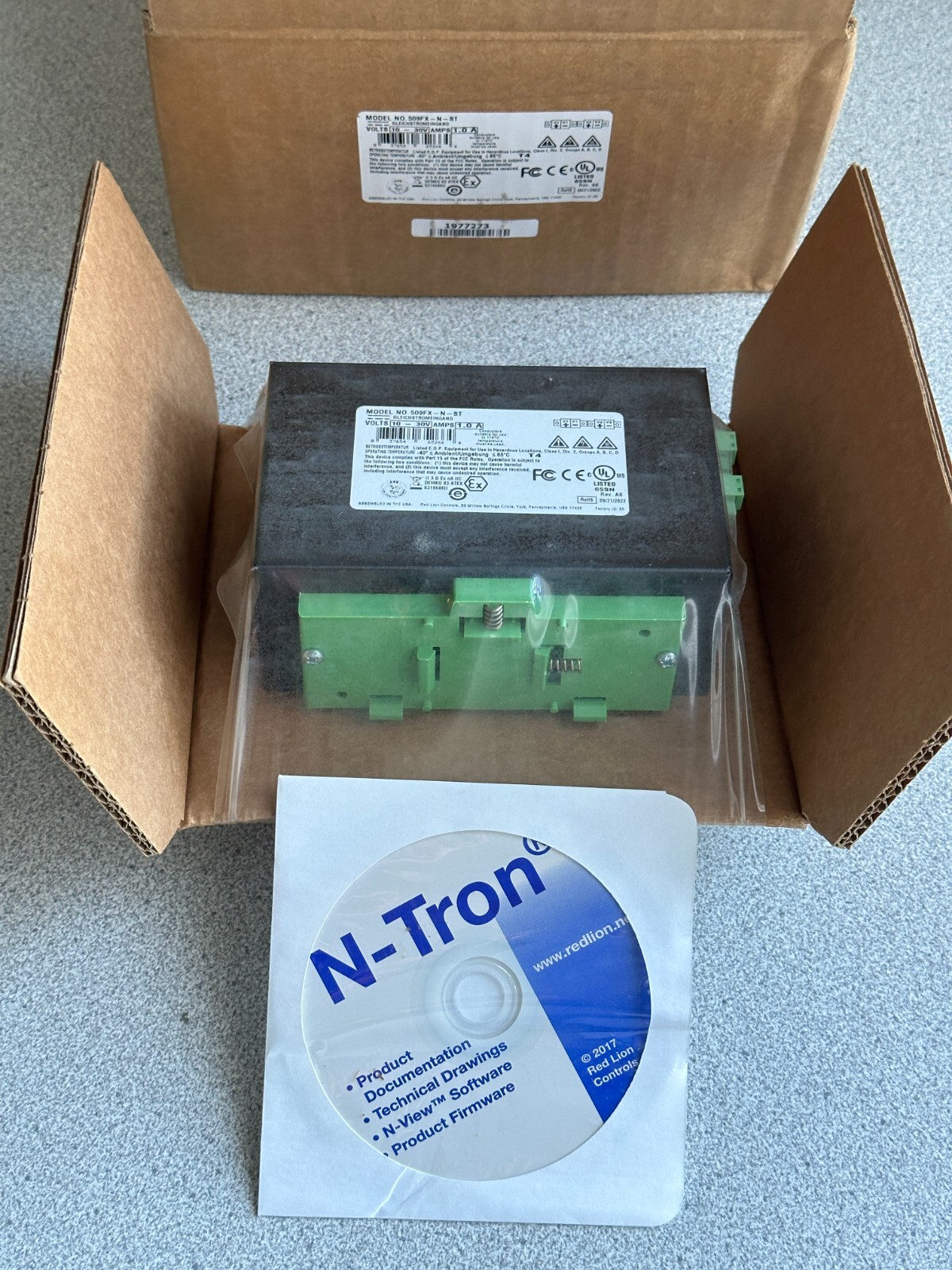NEW N-Tron Model 509FX-ST Ethernet Switch Series 500 10-30 VDC 0.5 Amp 8 Port