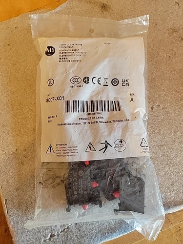 New 10PCS Allen-Bradley 800F-X01 Auxiliary Contact Block 1NO 1NC Fit 800F Switch