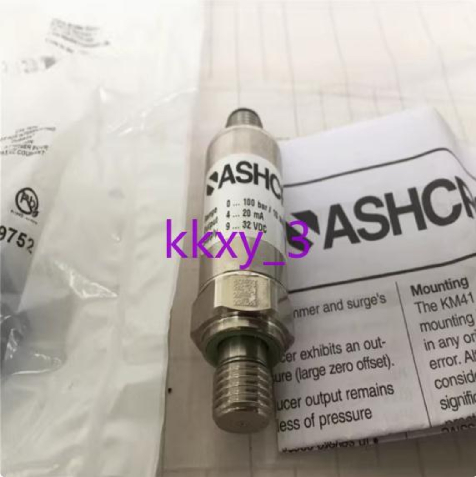 1 PCS NEW IN BOX ASHCROFT pressure sensor KM41 400Bar 0-10VDC 12-32VDC