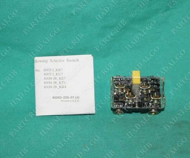 Allen Bradley, 800T-XA, Contact Block Push Button Switch Shallow 1 N.C 1 N.O. NE