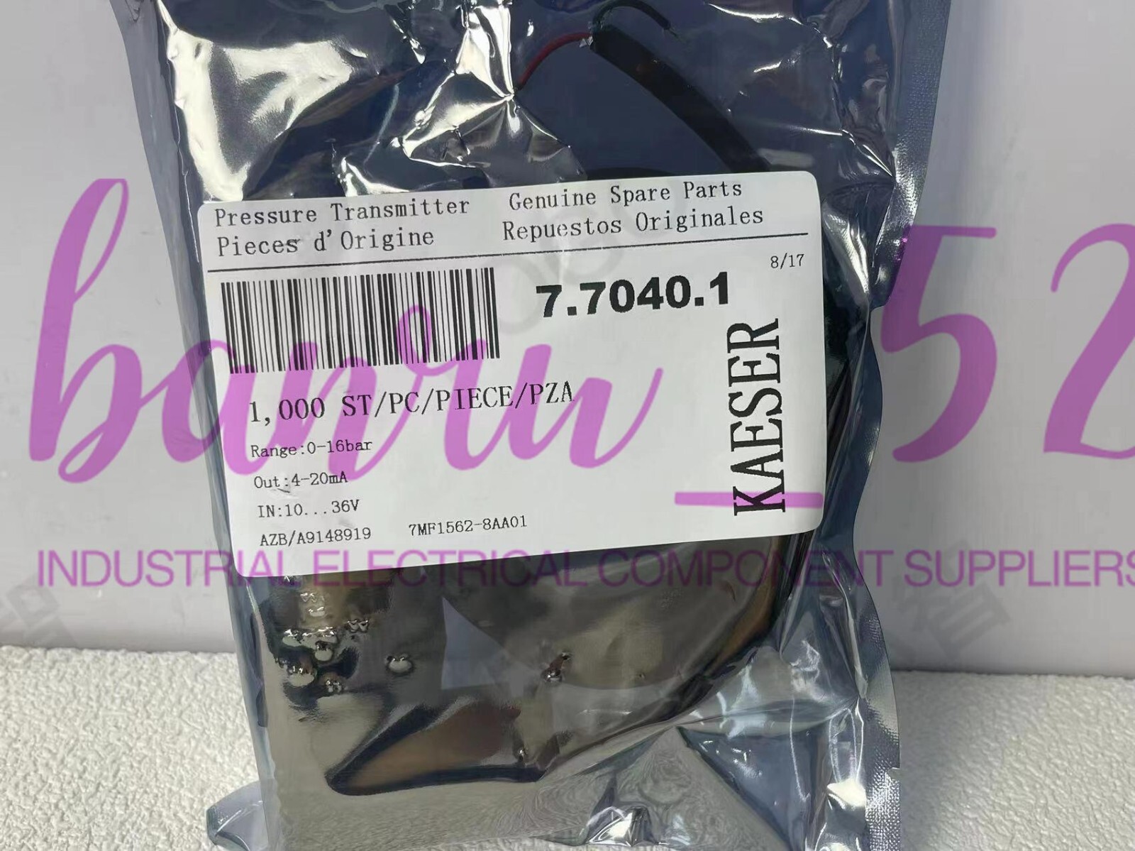 1pcs New 7.7040.1 Pressure Sensor Transducer Kaeser Screw Air Compressor Part