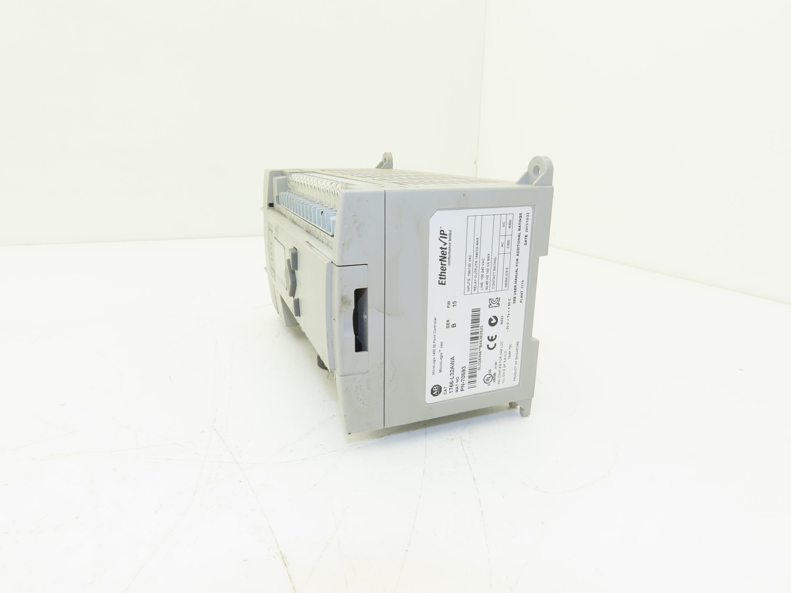 Allen Bradley 1766-L32AWA MicroLogix 1400 Controller Module 32 Point Ser B FW 15