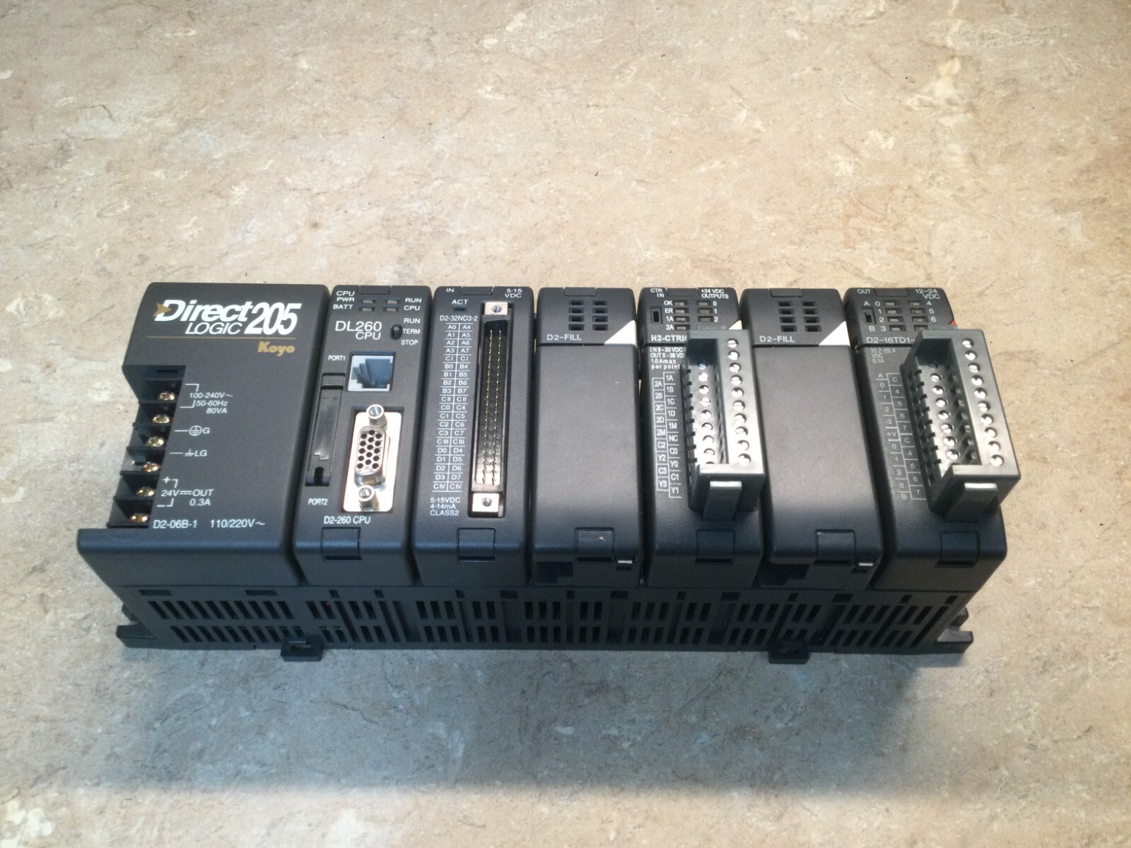 Direct Logic 205 PLC Used briefly to prove system then returned to inventory 