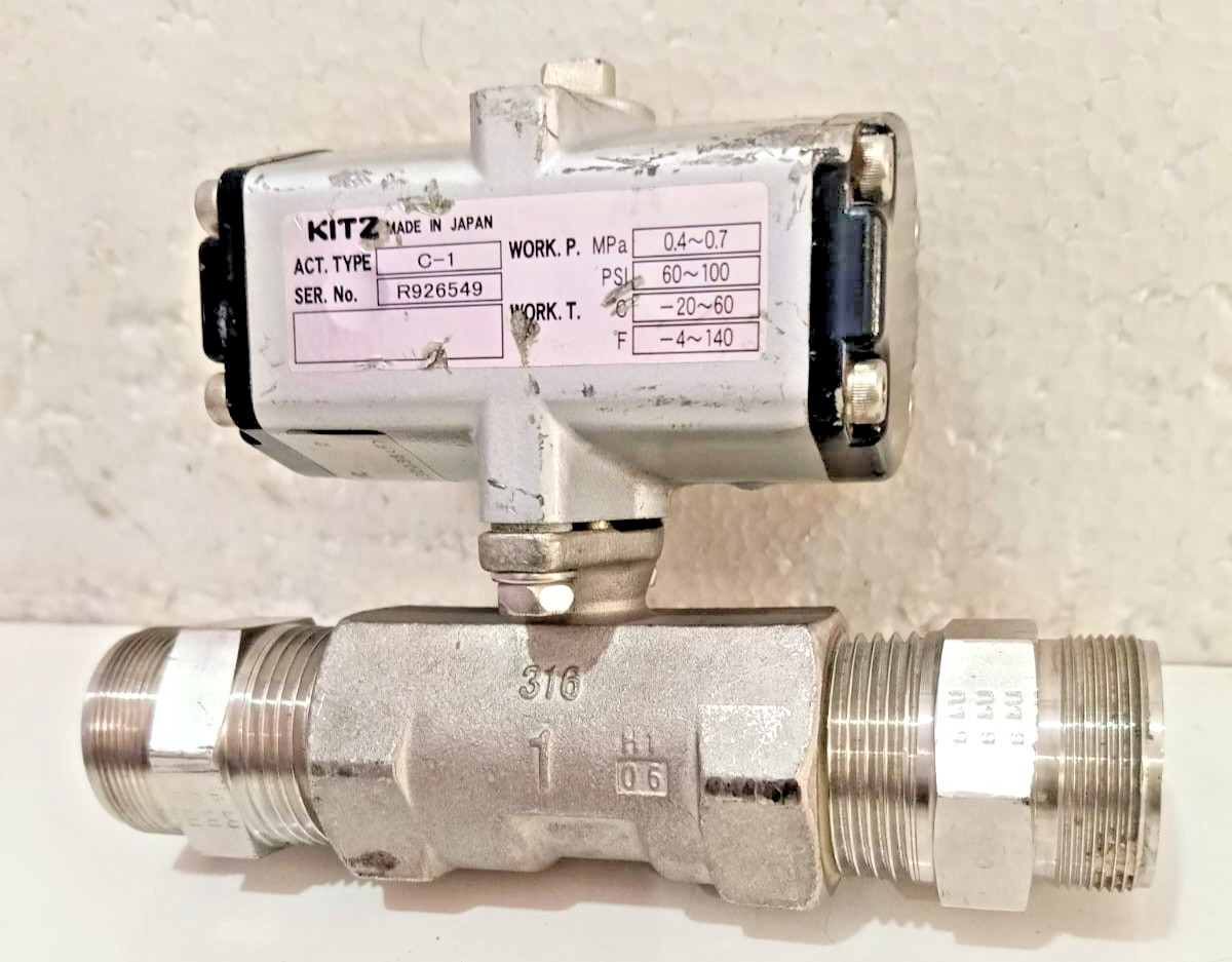 KITZ C-1 Actuator Valve Ball Valve PSI 60-100 MPa 0.4~0.7 (FREE SHIPPING)