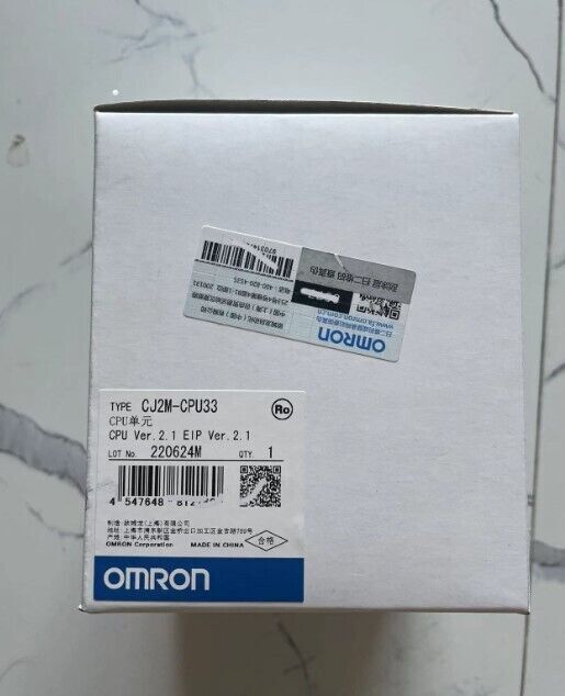 1PC New Omron CJ2M-CPU33 CPU Unit CJ2MCPU33 In Box Expedited Shipping