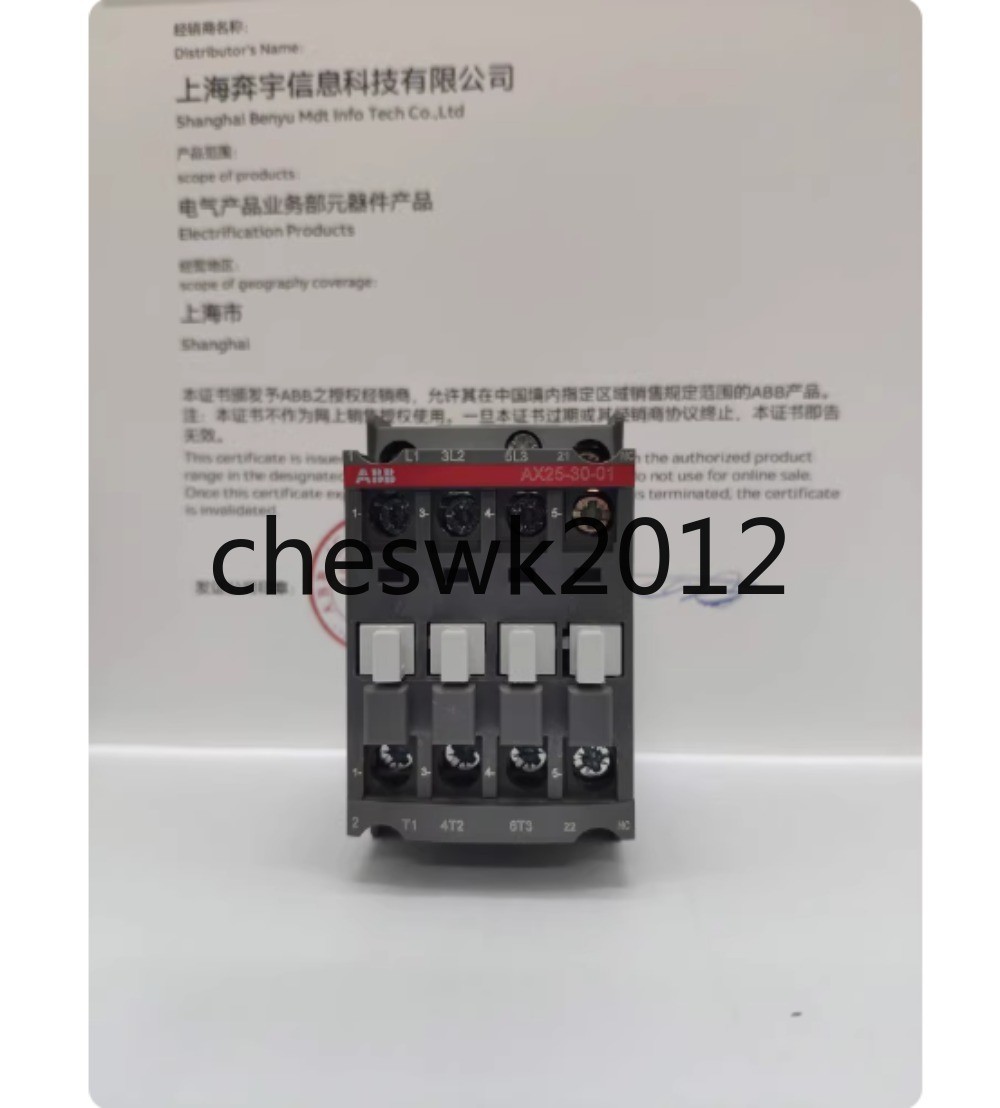 1 PCS NEW IN BOX ABB contactor AX25-30-01 24V