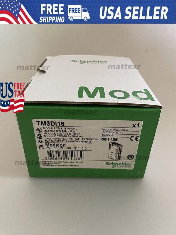 New SCHNEIDER TM3DI16 PLC Input Module TM3DI16Fast Shipping In Box US Free TAX