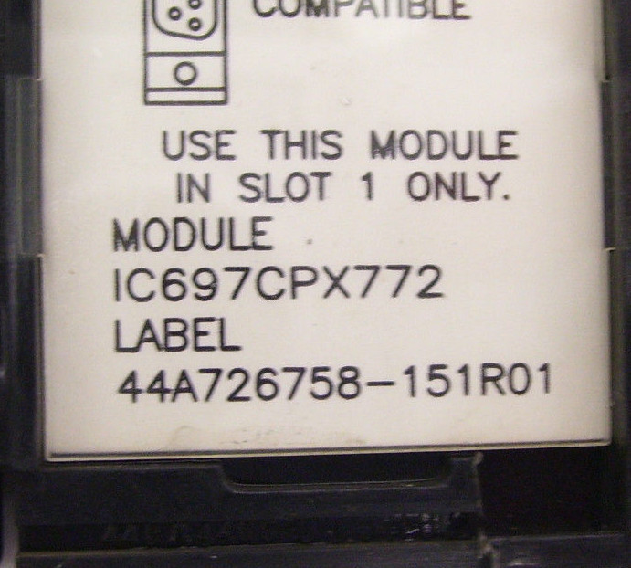 GE FANUC CPU MODULE IC697CPX772-CB 60 DAY WARRANTY!