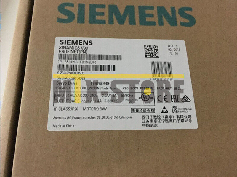 1PCS Unopened New Siemens 6SL3210-5FB10-2UF0 6SL3 210-5FB10-2UF0
