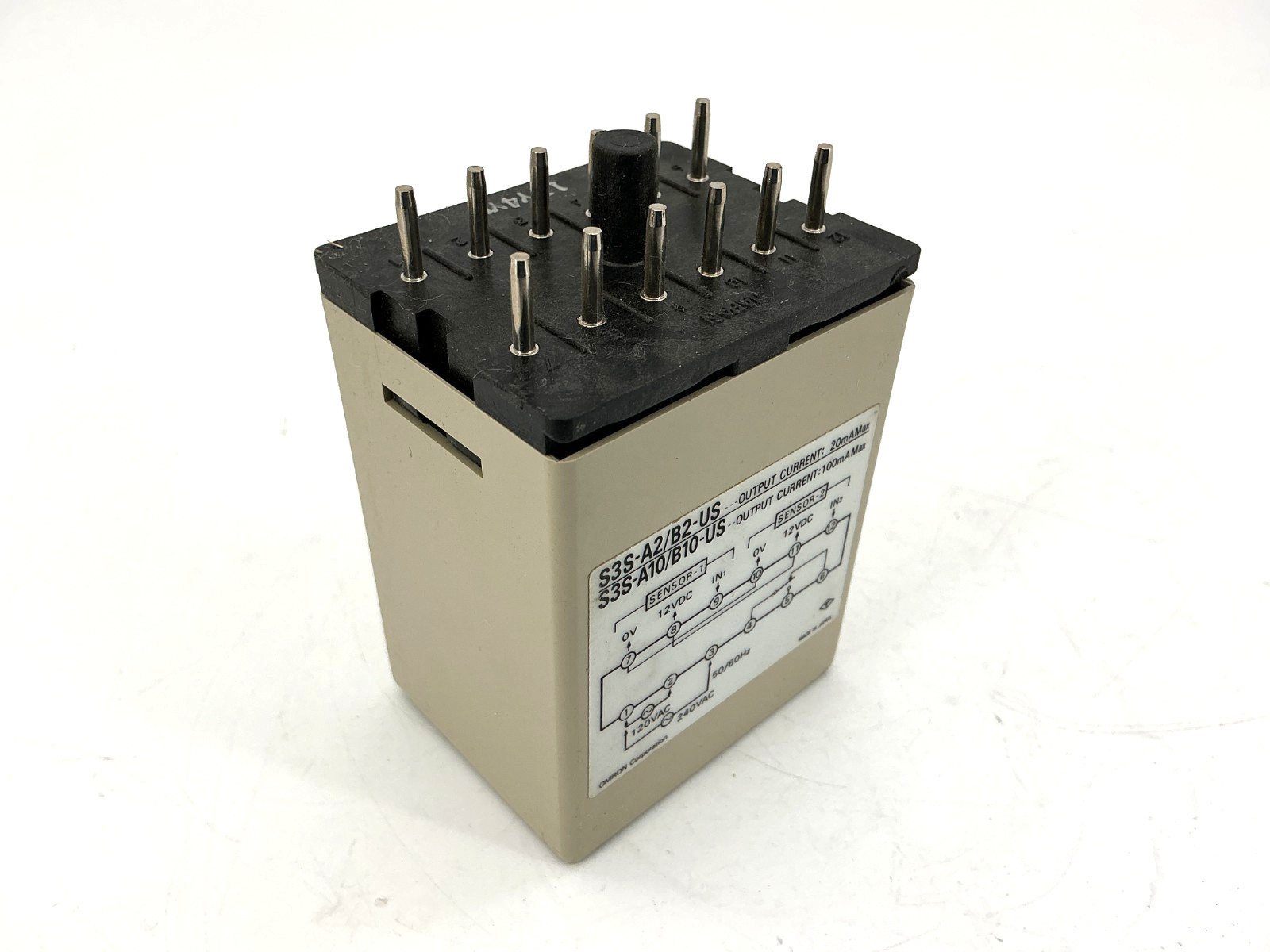 New Omron S3S-A10-US Controller Unit 12-Pin 120/240VAC Relay Contact 5A 250V