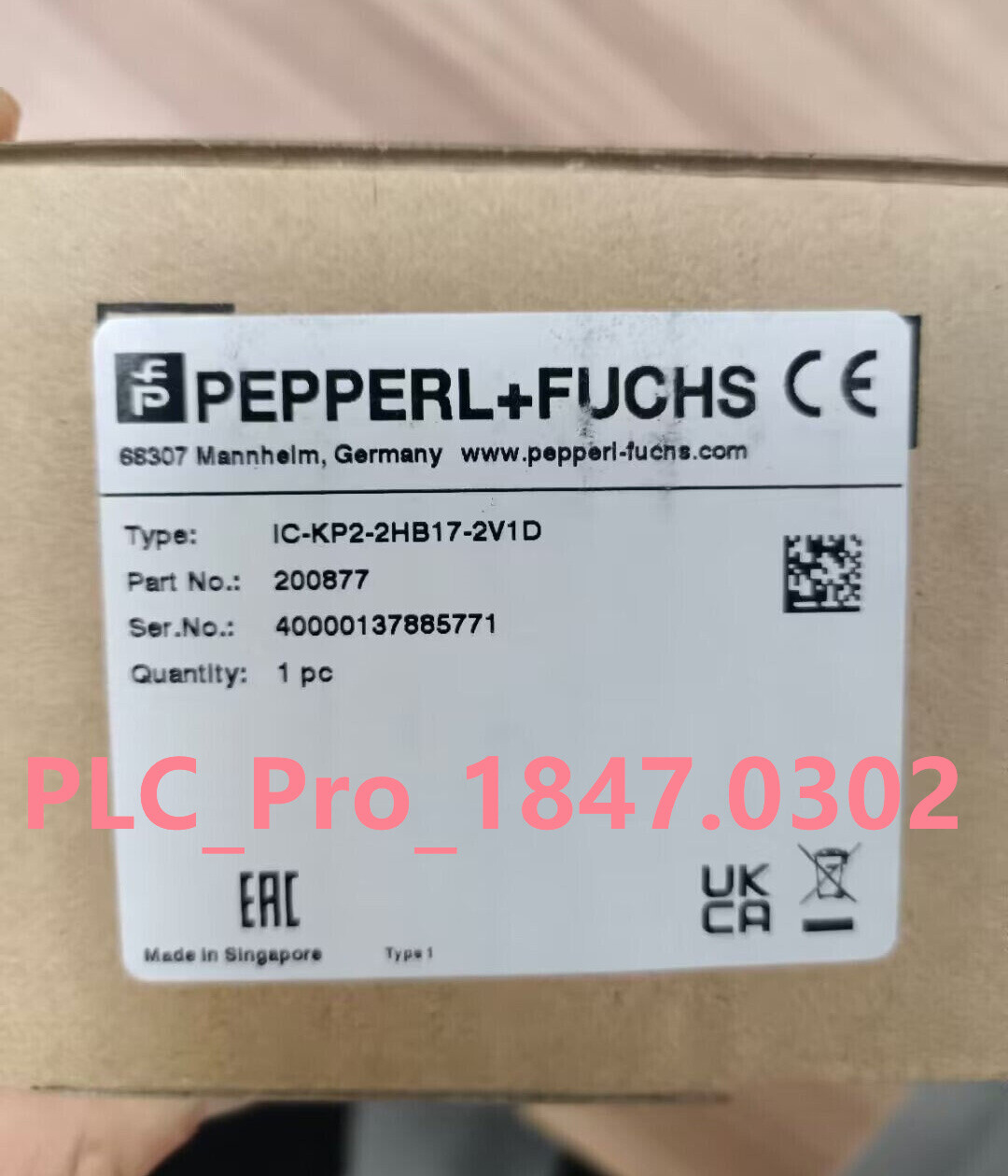 IC-KP2-2HB17-2V1D 1PCS New Pepperl+Fuchs IC-KP2-2HB17-2V1D Sensor Fast ship