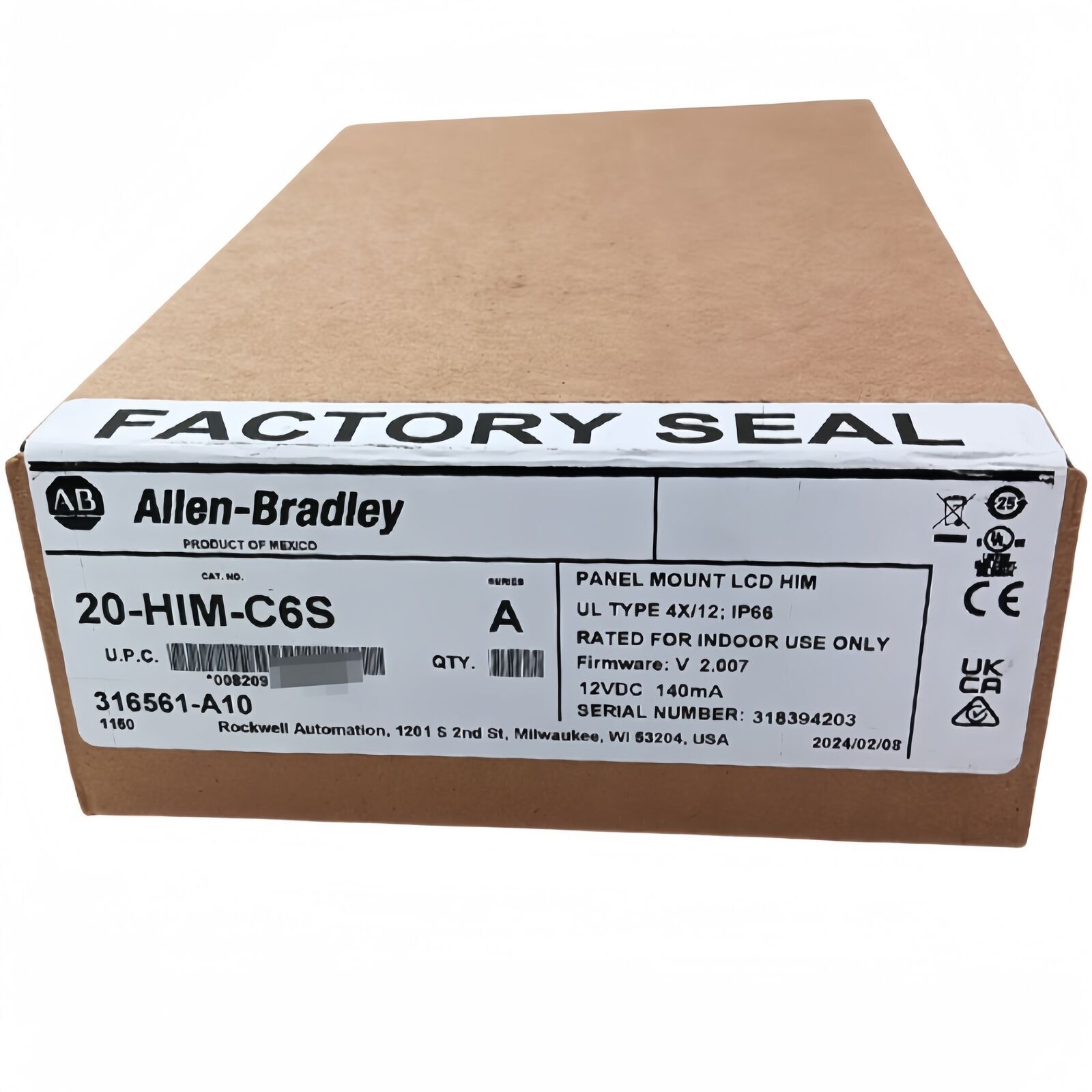 NEW Allen Bradley 20-HIM-C6S Powerflex Panel Mount LCD HIM 20HIMC6S