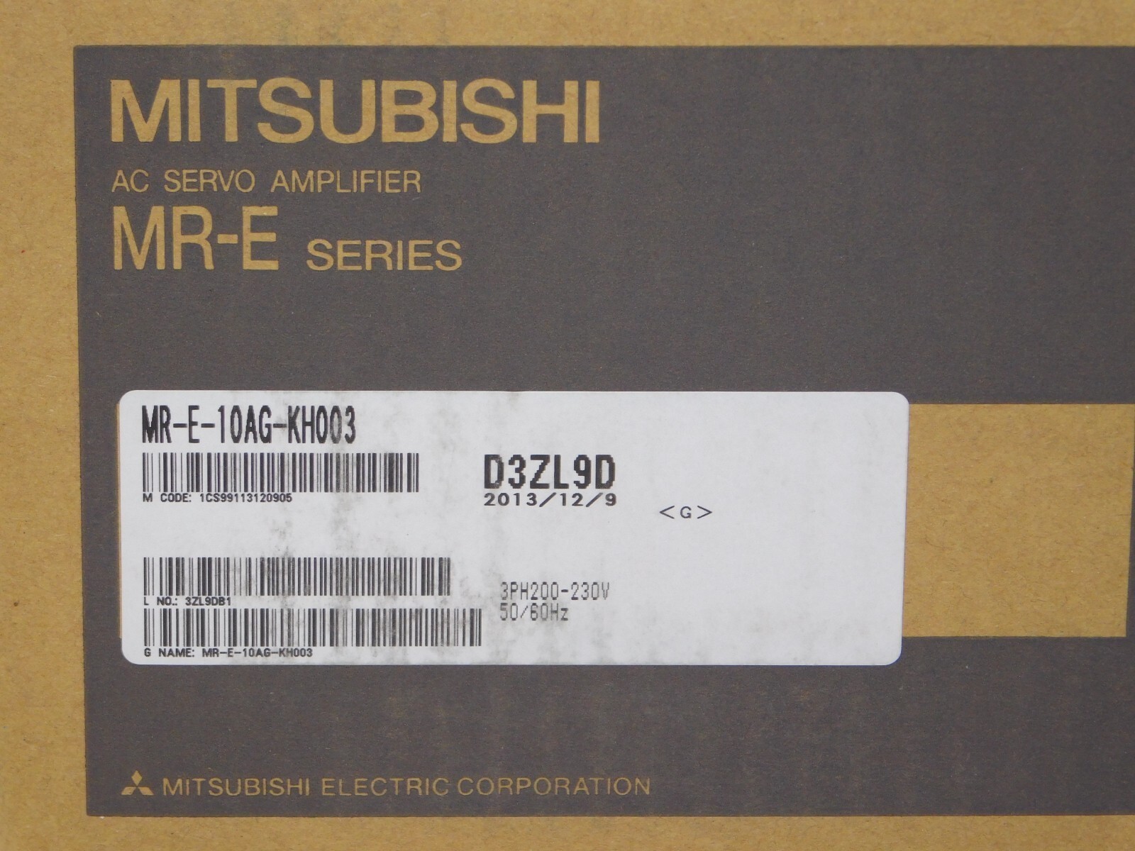 MR-E-10AG-KH003 New Sealed Mitsubishi AC SERVO DRIVE MR-E-10AG-KH003