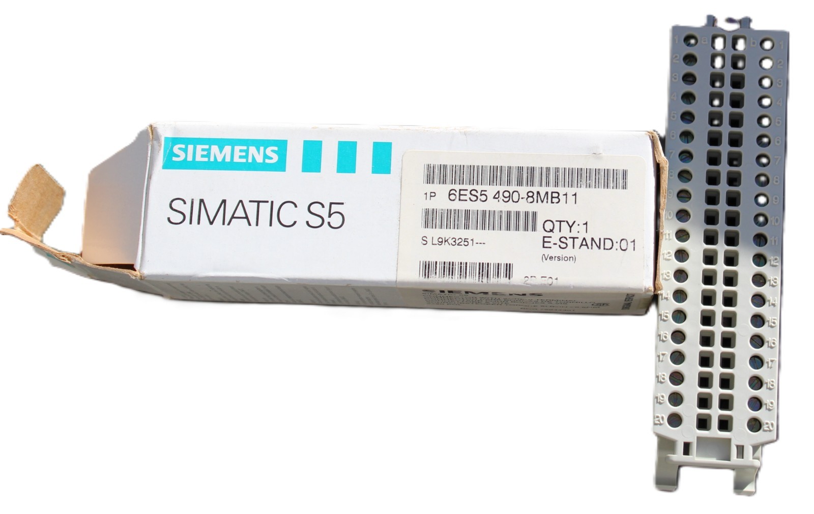 Siemens SIMATIC S5 6ES5490-8MB11 Front Connector 20-Pin Screw Terminal NIB