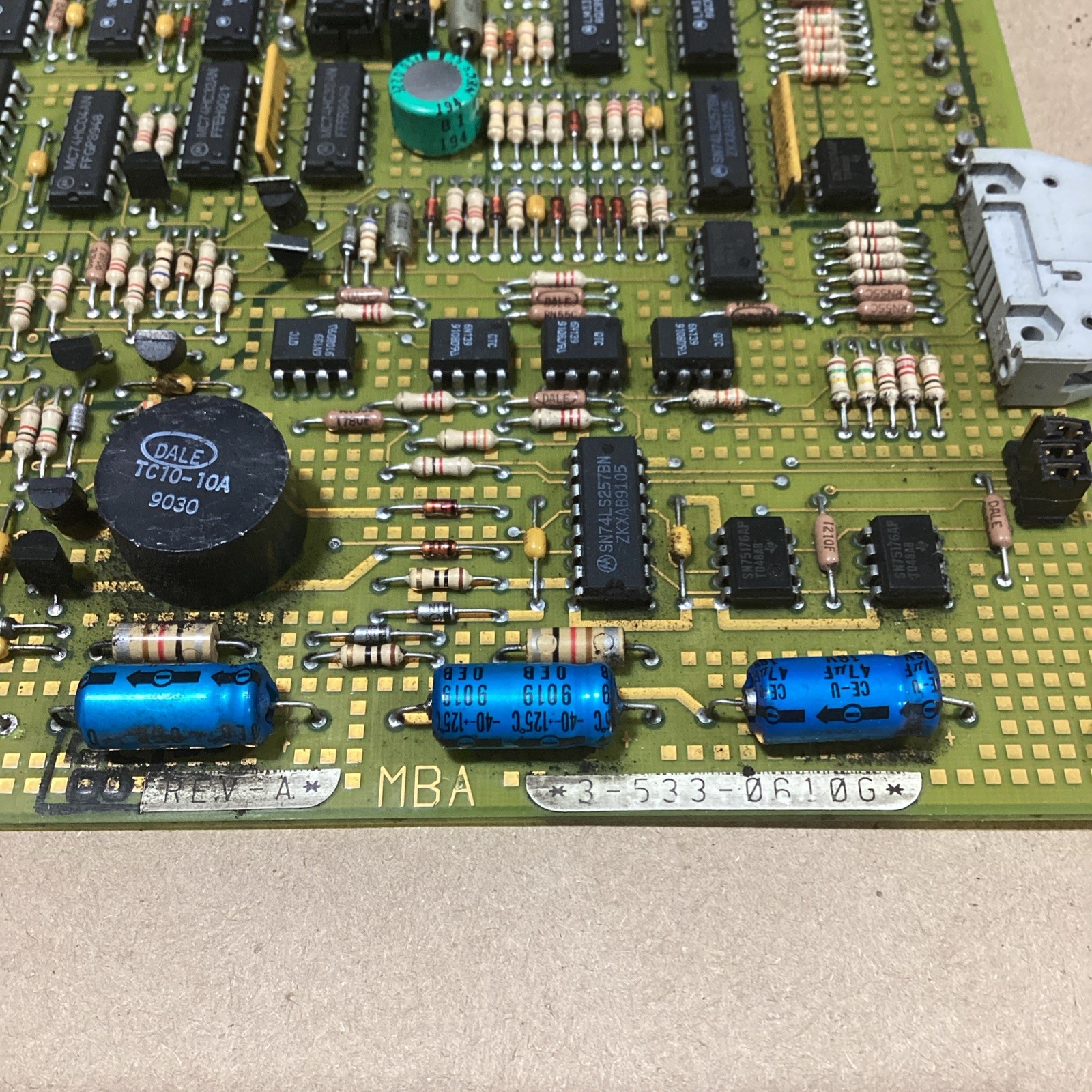 CINCINNATI MILACRON 3-533-0610G REV A MBA PC CIRCUIT BOARD