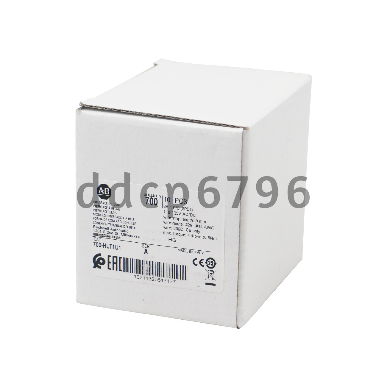 10PCS New Allen-Bradley 700-HLT1U1 700-HL Electromechanical Relay Output
