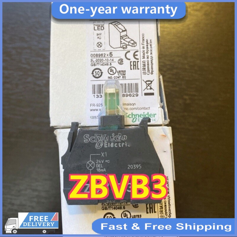 ZBVB3 1PCS Brand New Schneider 24VAC/DC Push button Fast delivery fast shipping