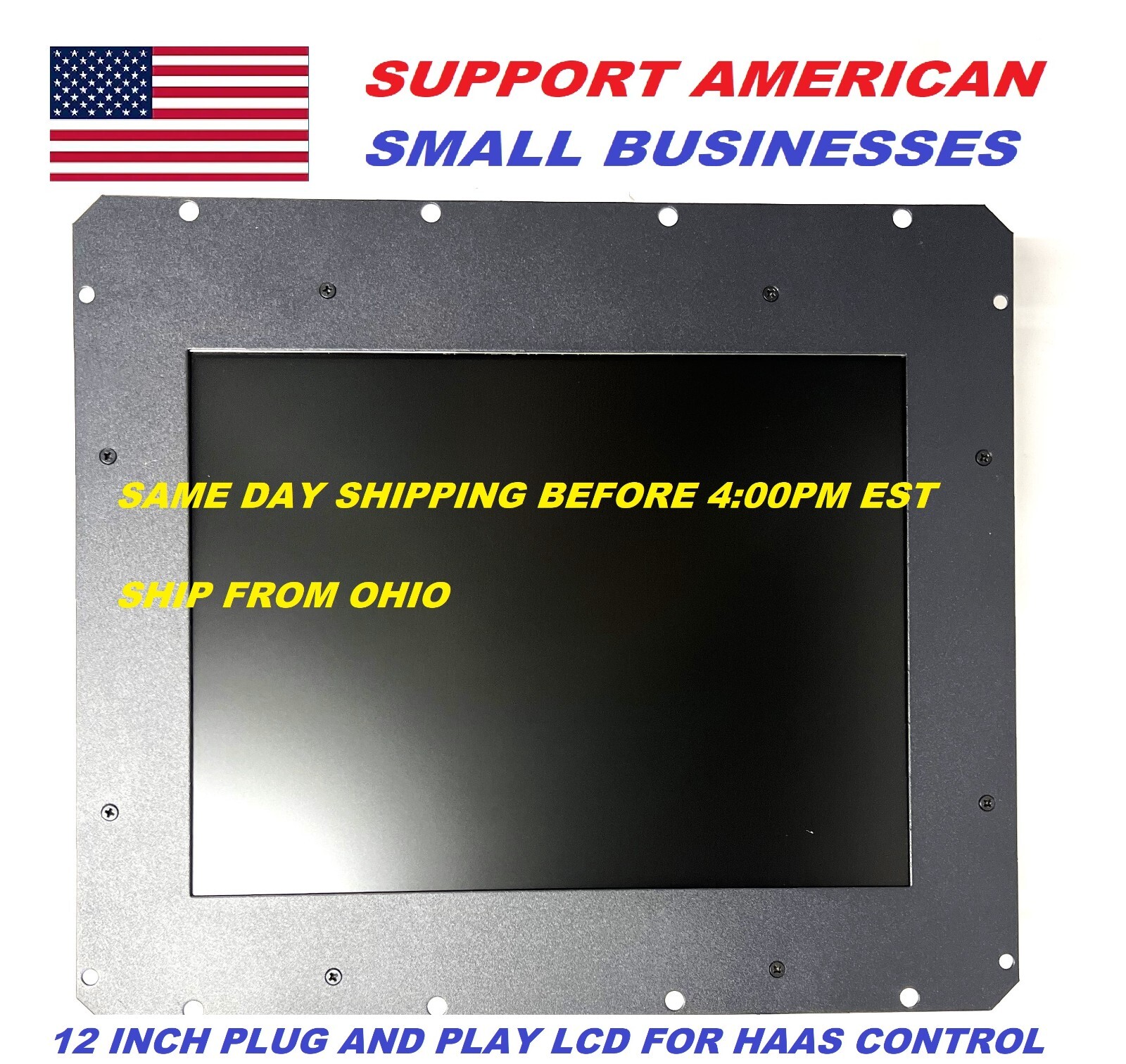 DIRECT REPLACEMENT LCD MONITOR FOR HAAS HL SERIES LATHE 199@ OR EARLIER MODLES