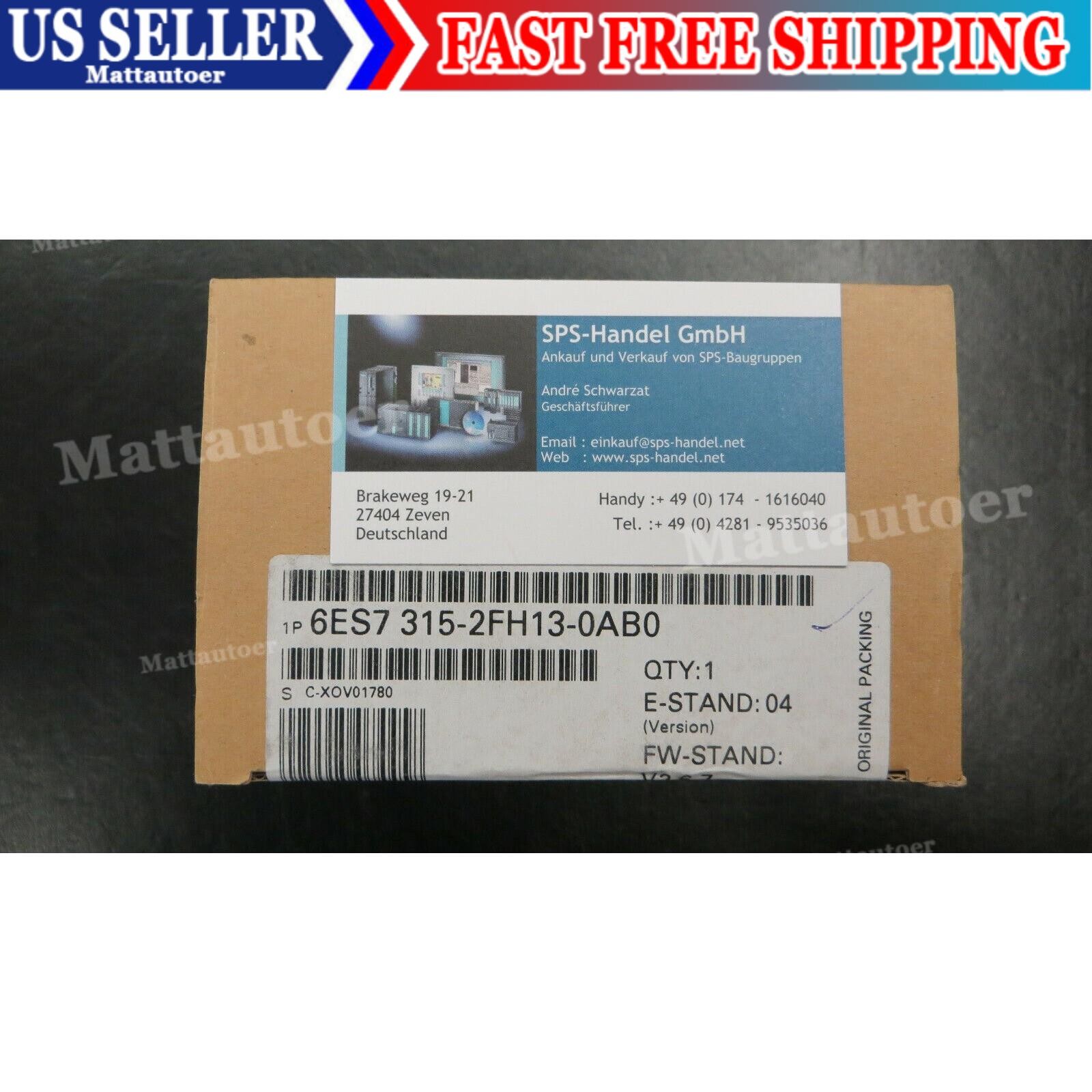 6ES7 315-2FH13-0AB0 / 6ES7315-2FH13-0AB0 / CPU 315F-2PN/DP / NEW / Seal & VAT –